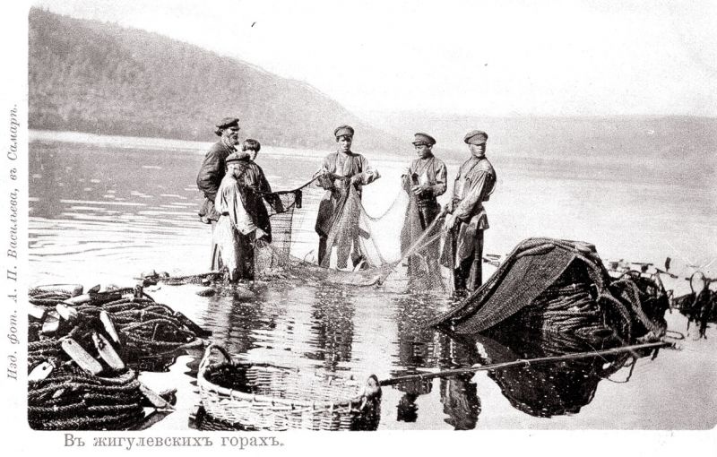 Разлив в половодье. Самарская &laquo;Венеция&raquo; (Жигулёвские горы, 1900-е)