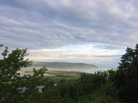 Сокольи горы и берег Волги