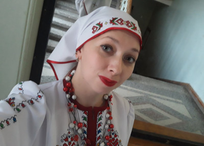 Аверкинско-ибряйкинские чувашки (вирьял) в национальном одеянии.: фотография 1